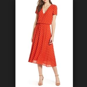 Nordstrom WAYF Blouson Midi Dress